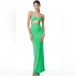 Alice + Olivia Valli Dress in Garden Green